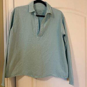 Frank & Eileen Mint Pastel Patrick Popover Long Sleeve Shirt